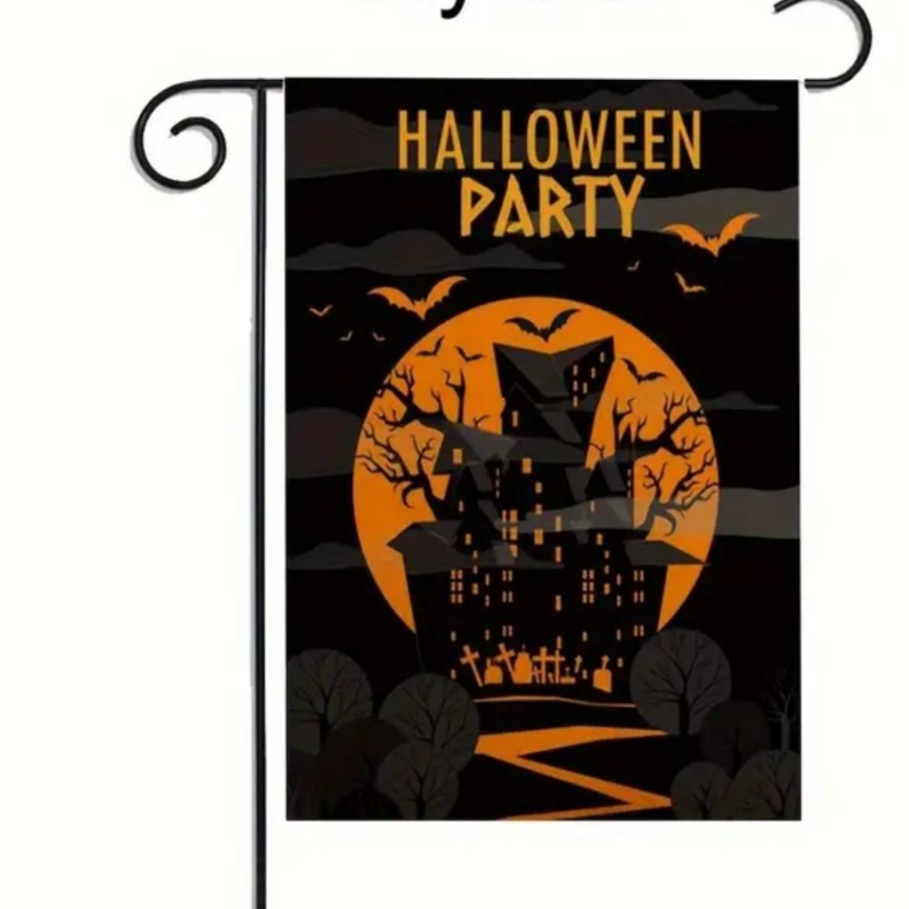 Halloween Party Garden Flag. NIP